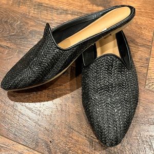 Target Black Woven Mules